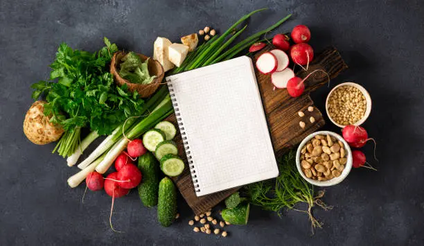 A picnic blanket adorned with a variety of colorful vegan dishes, showcasing the freshness and vibrancy of outdoor dining with Vegan Cookbook Haven's recipes.